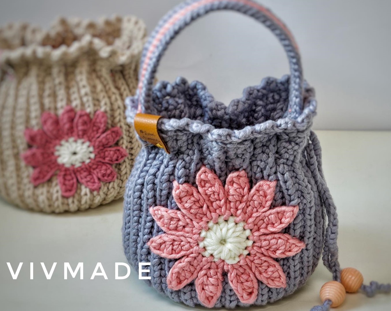 Drawstring Bag ~ Daisy