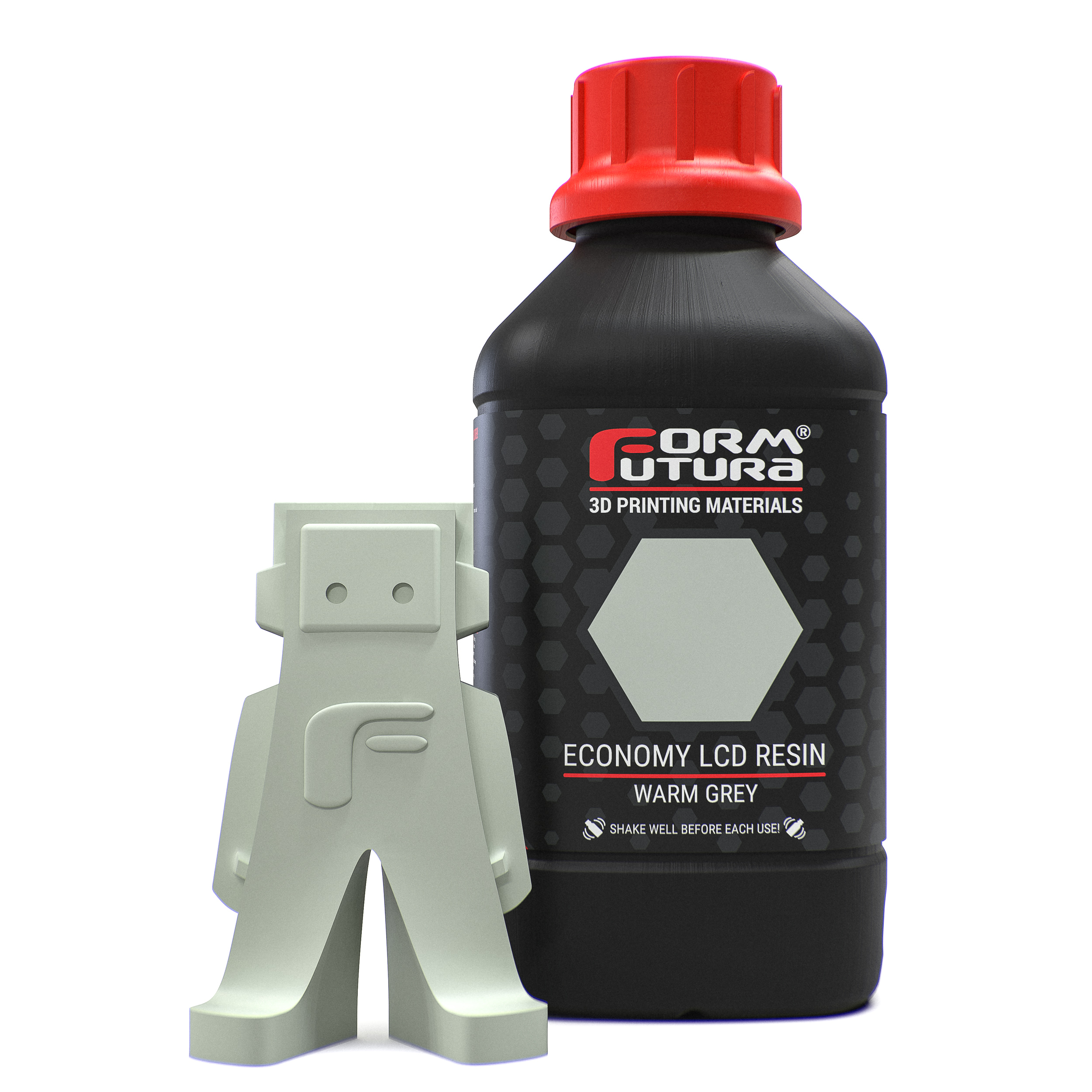 FormFutura Economy LCD Resin - 1000g - WARM GREY