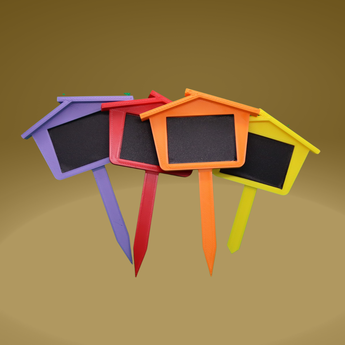 ETIQUETTES de jardin en forme de MAISON