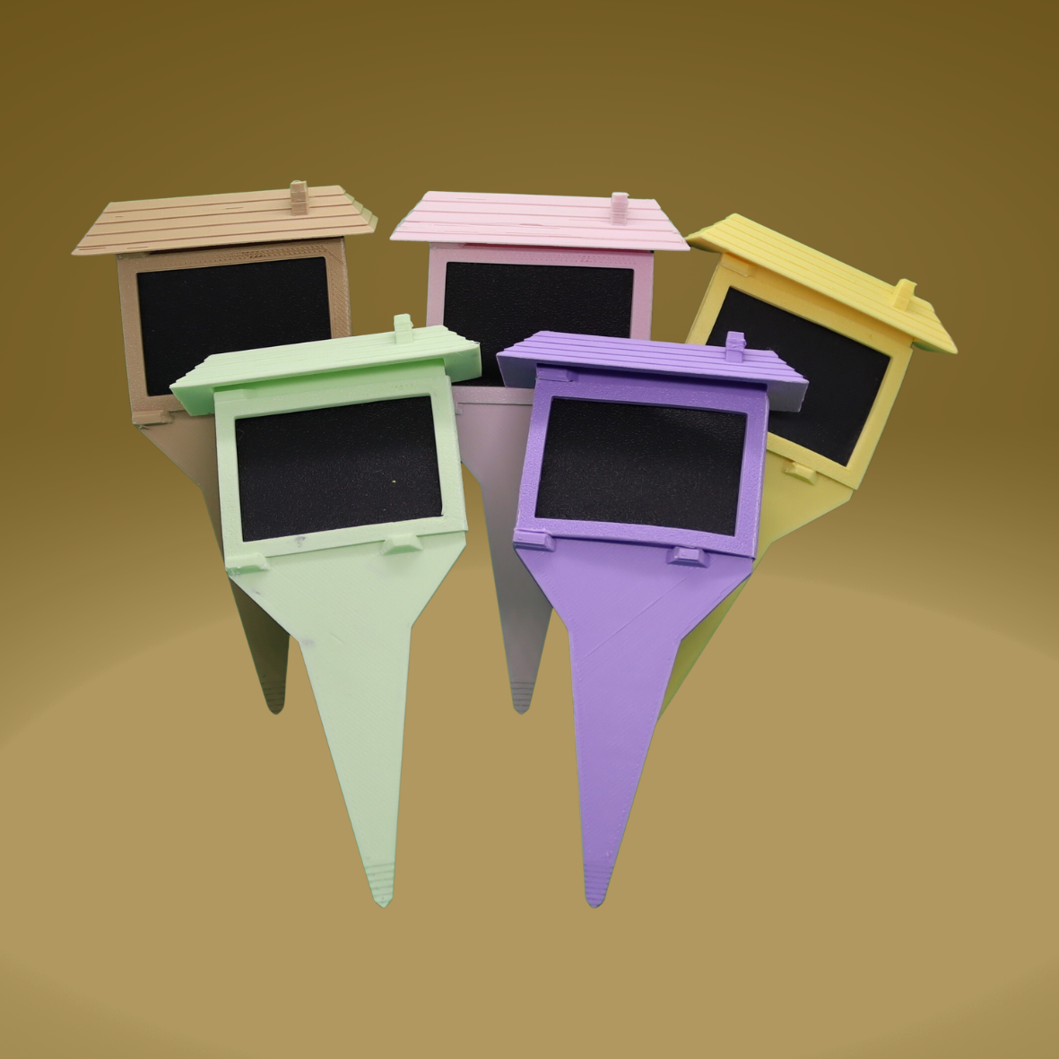 PORTE ETIQUETTES de jardin en forme de MAISON