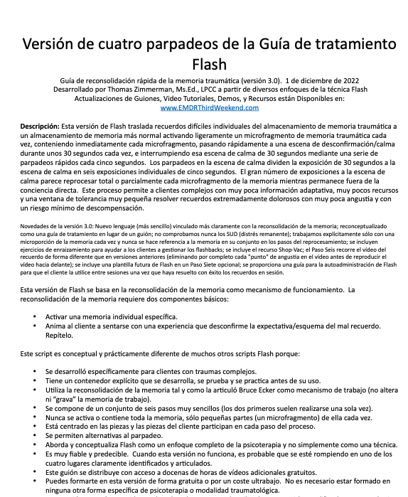 Técnica Flash- Protocolo