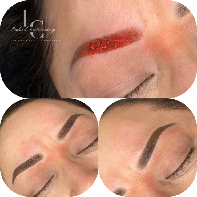 Powder Brow correction (old work needing to be covered)