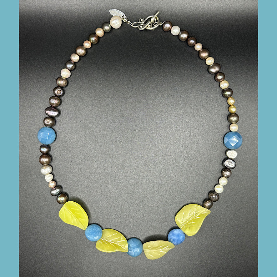 Green Leaves and Hope Necklace