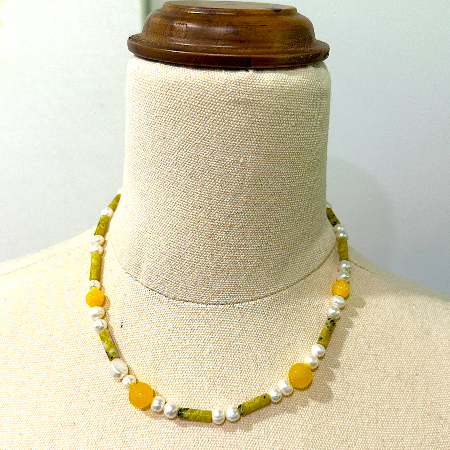 Lemons, Sugar and Ice Necklace