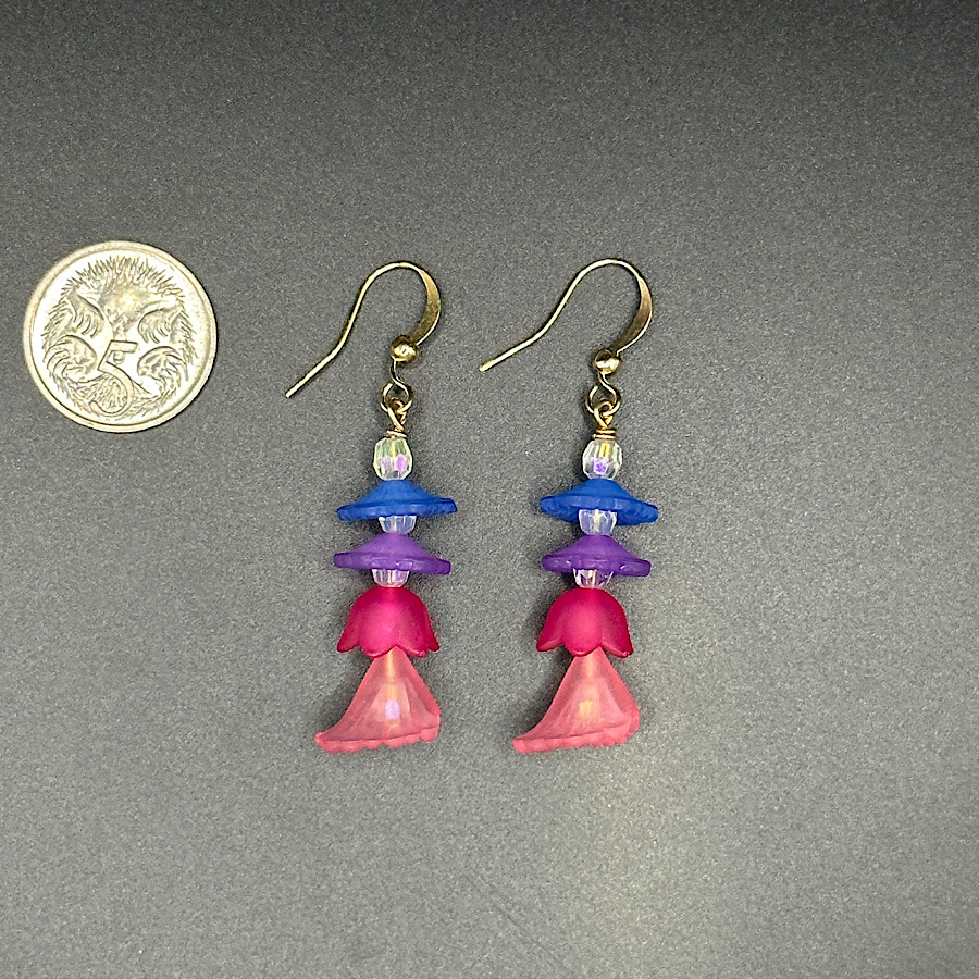 Cascade Flower Drop Earrings