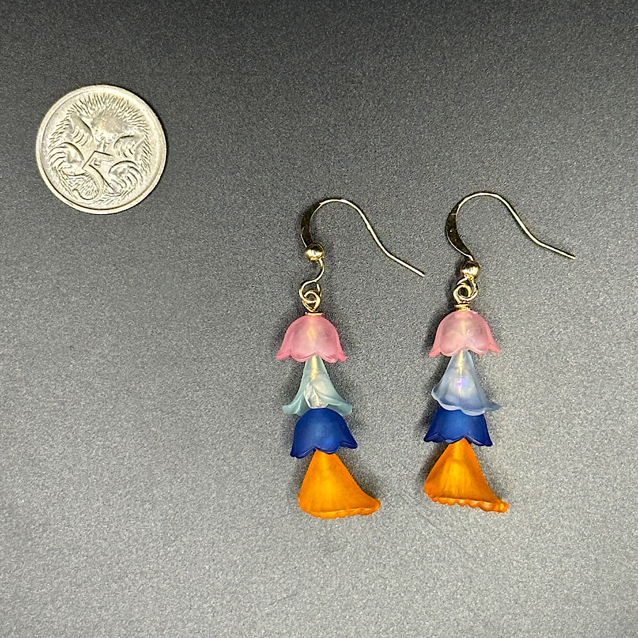 Cascade Flower Drop Earrings