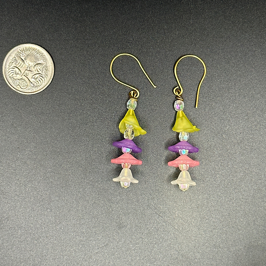 Cascade Flower Drop Earrings