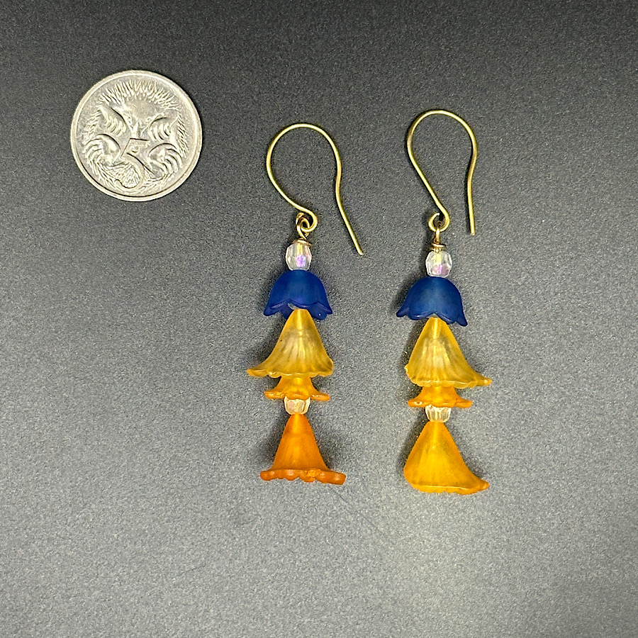 Cascade Flower Drop Earrings