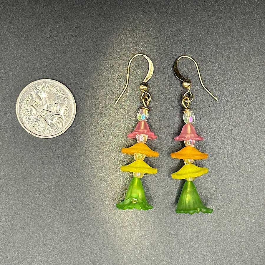 Cascade Flower Drop Earrings