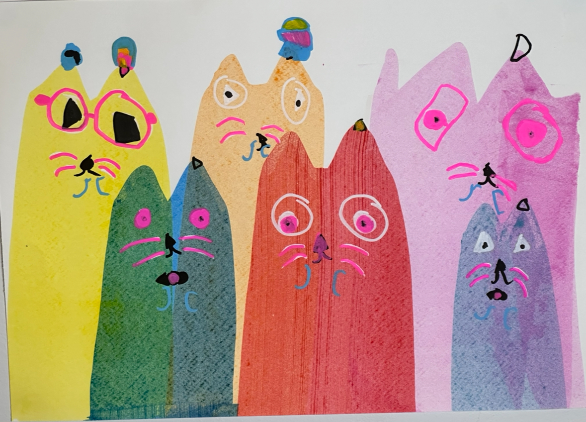 Cats! Cats! In Party Hats! Boxed Note Cards