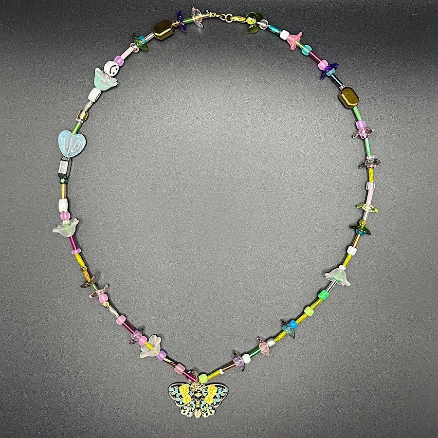 Night Pollinator Spring Garden Necklace