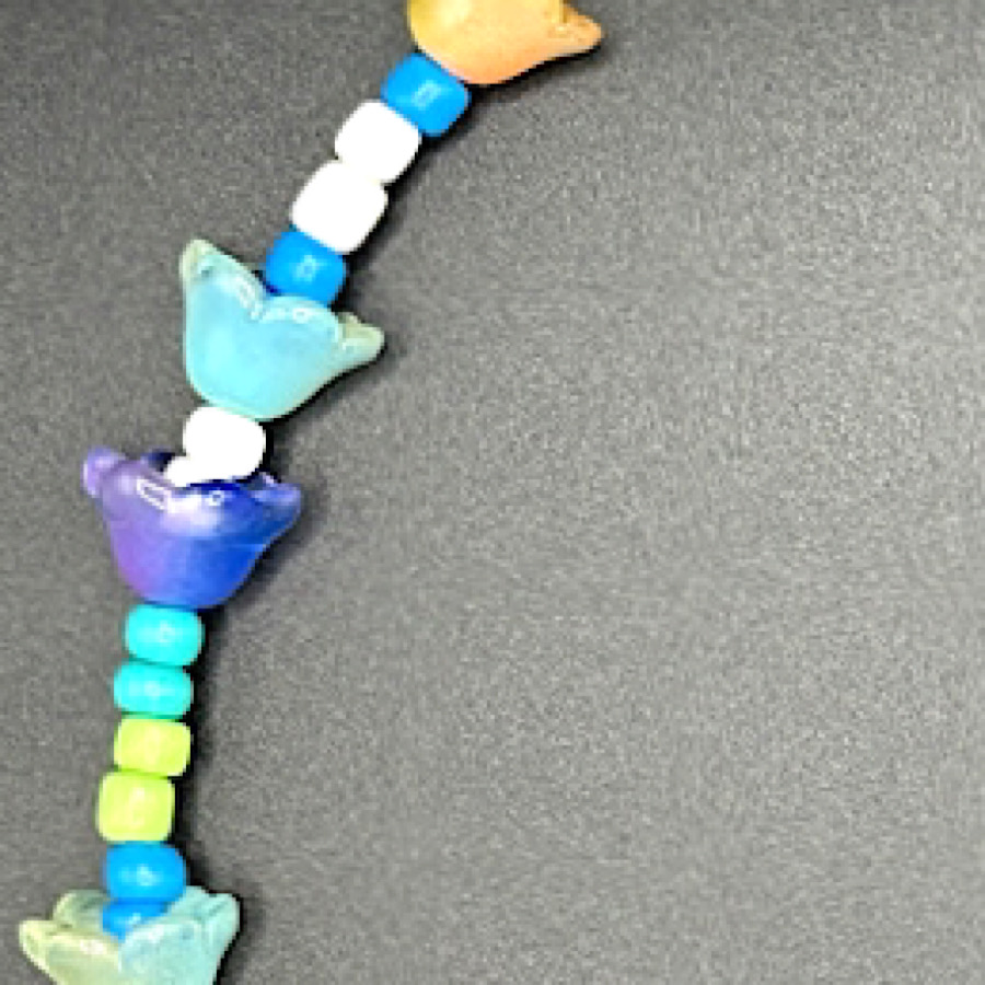 Night Pollinator Spring Flower Necklace