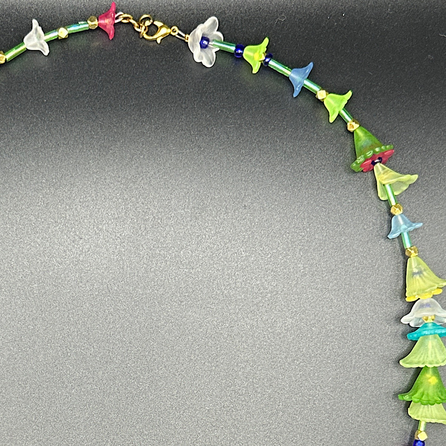 Night Pollinator Dainty Spring Flower Necklace