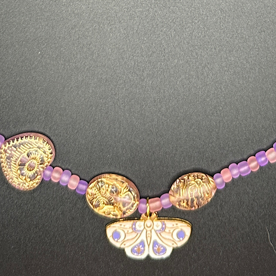 Night Pollinator Fairy Floss Necklace