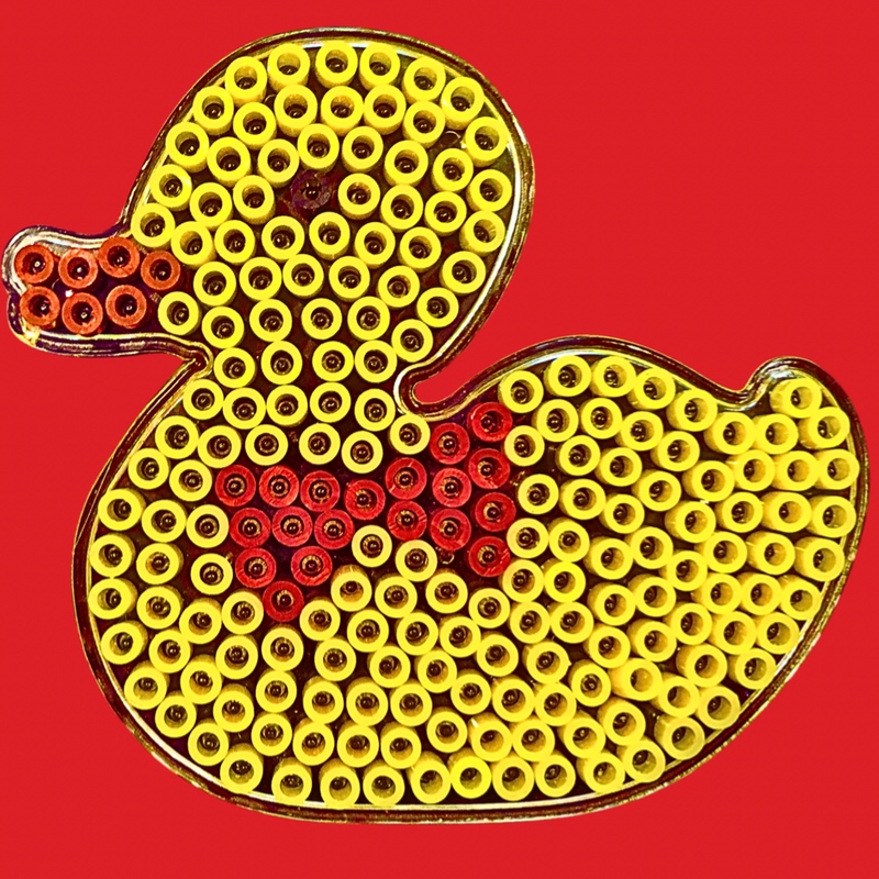 Hama Bead Duck Tote Bag