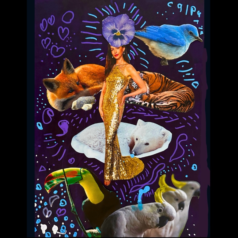 Animal Lover Collage Tote Bag