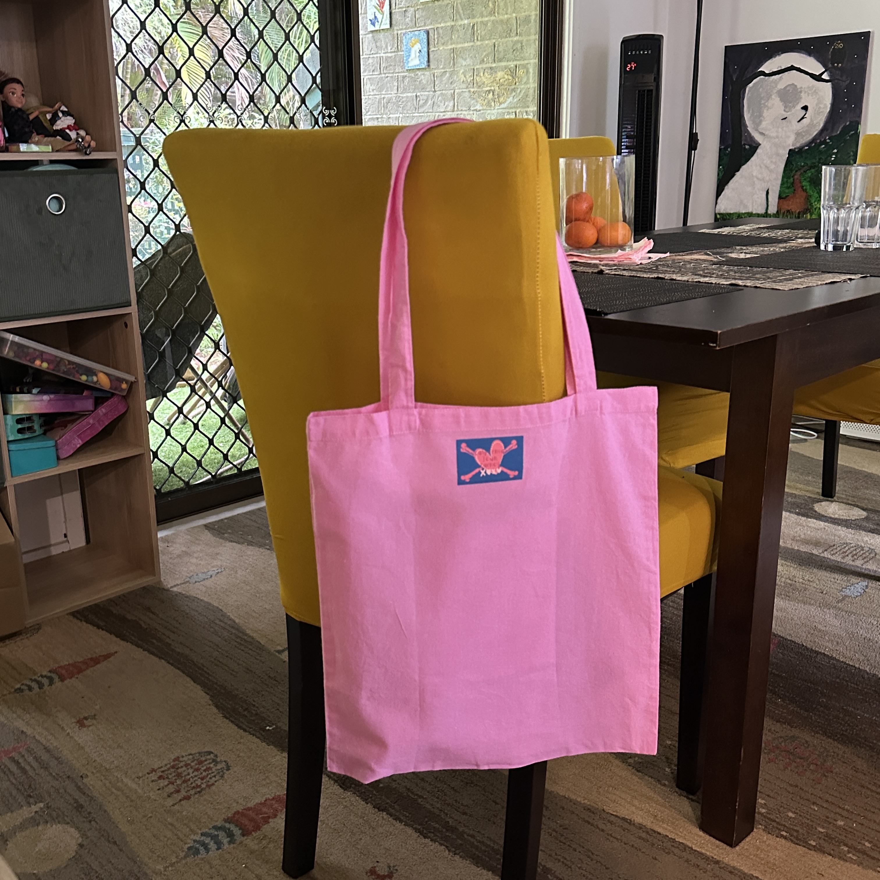 Snap Pink Tote Bag