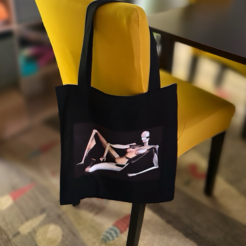 Tired Robot Tote Bag