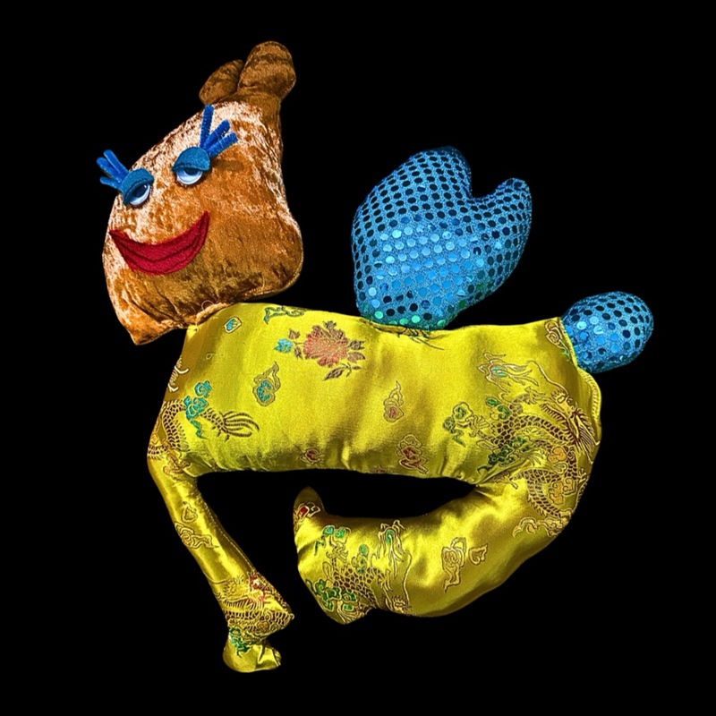 Wolfie the Flying Dog Tote Bag