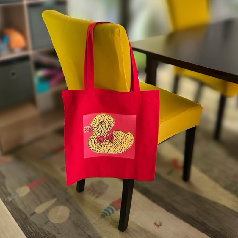 Hama Bead Duck Tote Bag