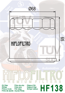 Ayvos filtras Hiflo HF138