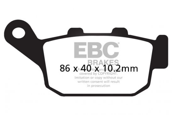 Galinės stabdžių kaladėlės EBC FA140  Kawasaki Triumph Yamaha Honda