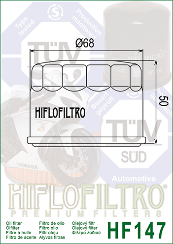 Ayvos filtras Hiflo HF147