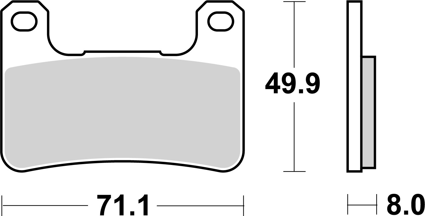 Priekinės stabdžių kaladėlės BREMBO 07SU27SA