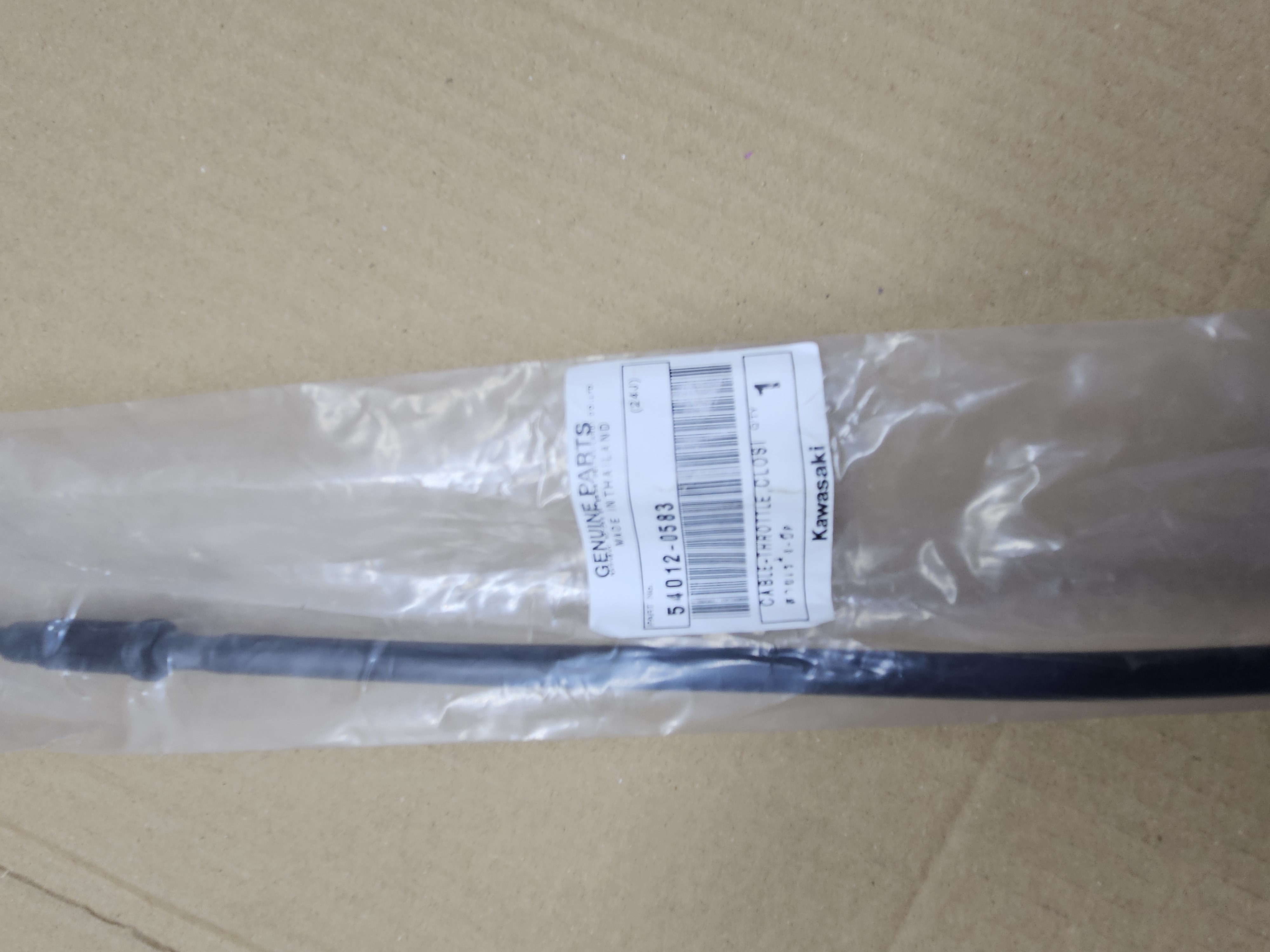 Akseleratoriaus (gazo) uždarymo trosas Kawasaki 540120583 54012-0583