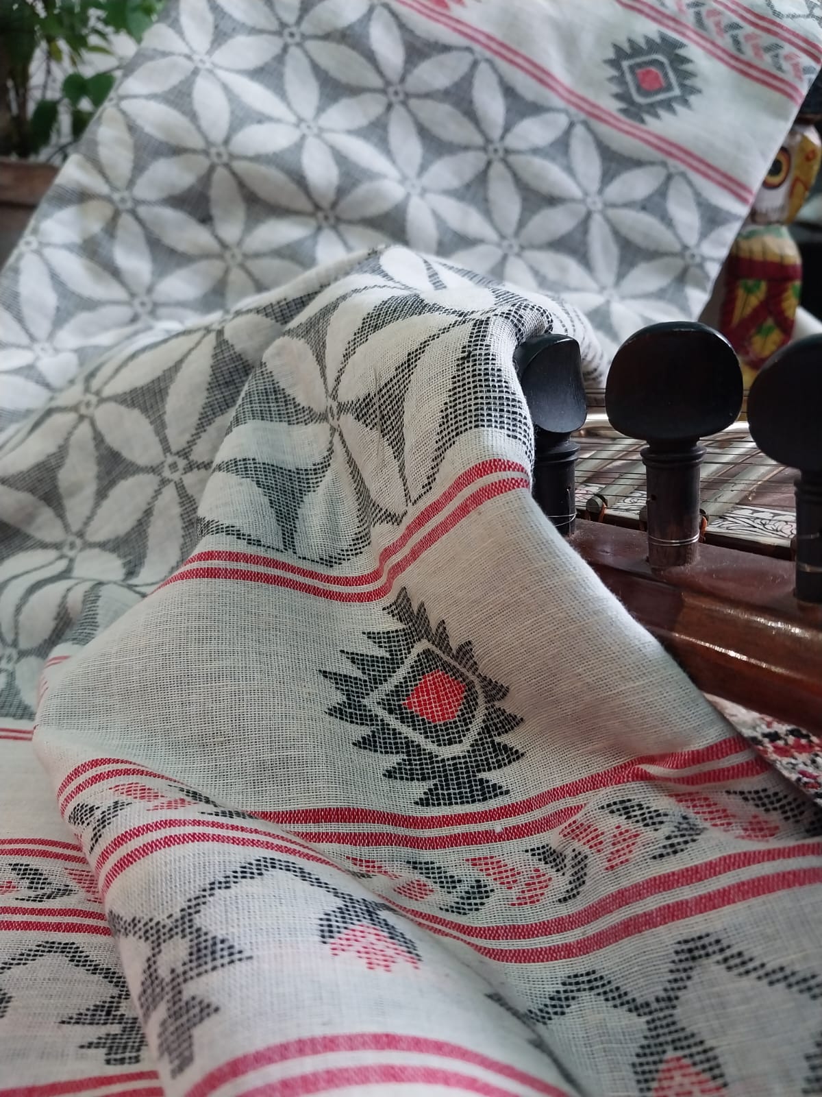 Handloom Khadi Cotton with Woven Designs