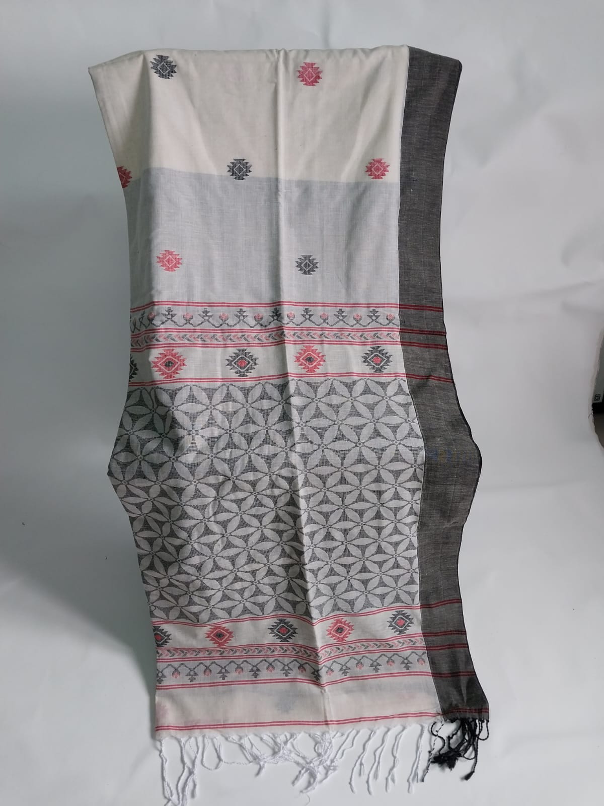 Handloom Khadi Cotton with Woven Designs