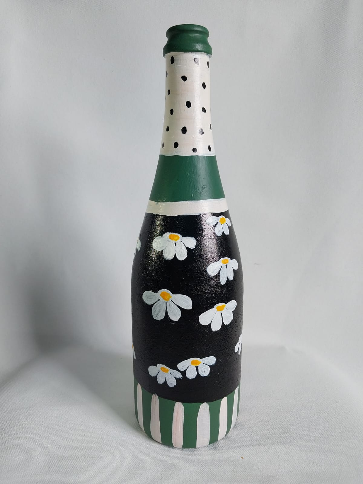 Hand Painted Glass Vase