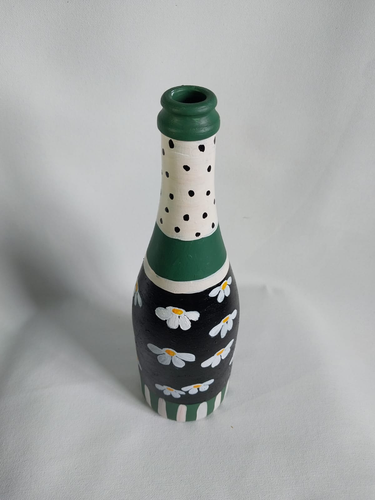 Hand Painted Glass Vase