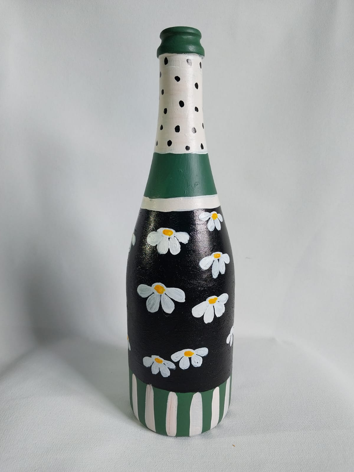 Hand Painted Glass Vase