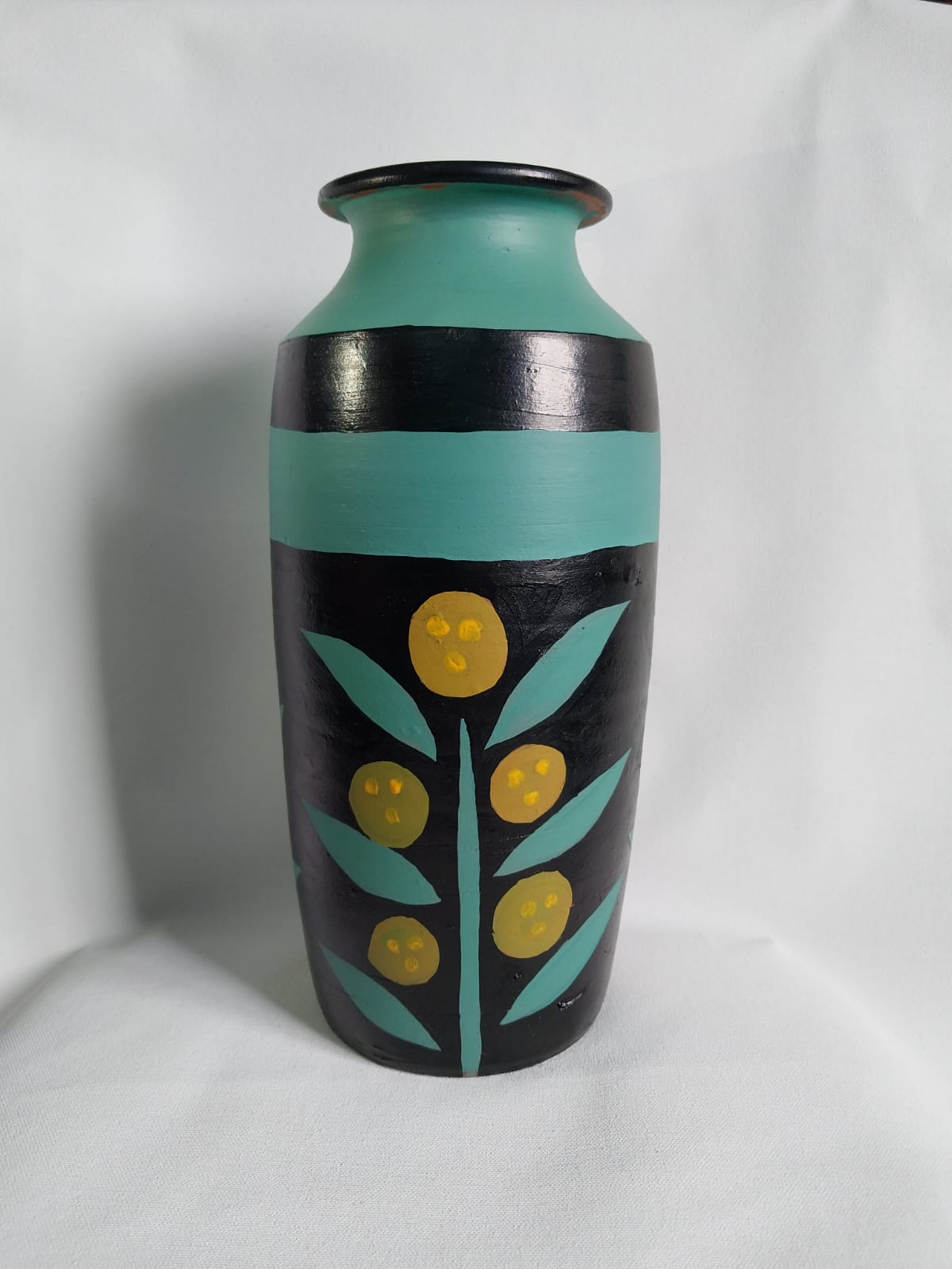 Hand Painted Earthen Vase