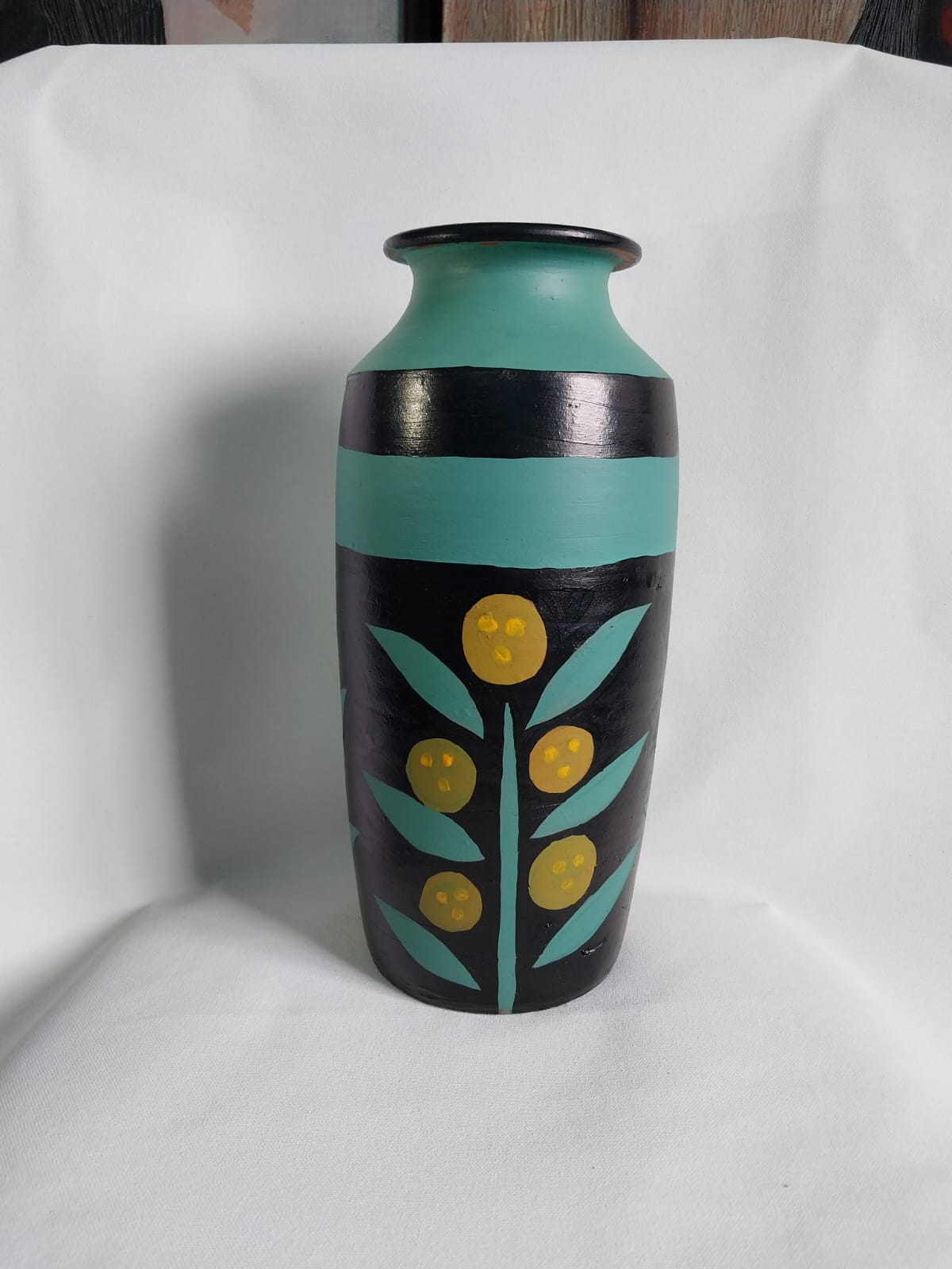 Hand Painted Earthen Vase
