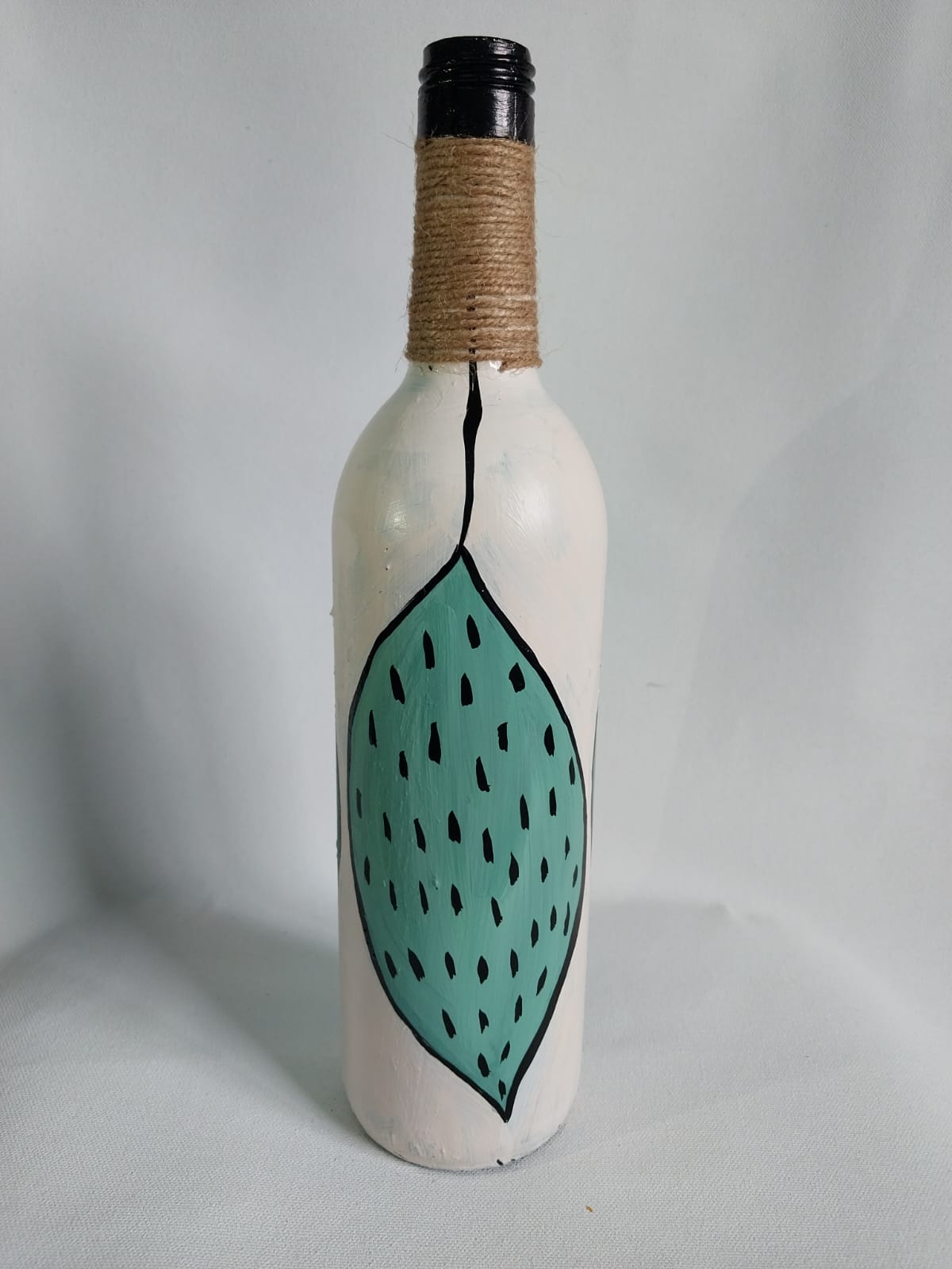 Hand Painted Glass Vase