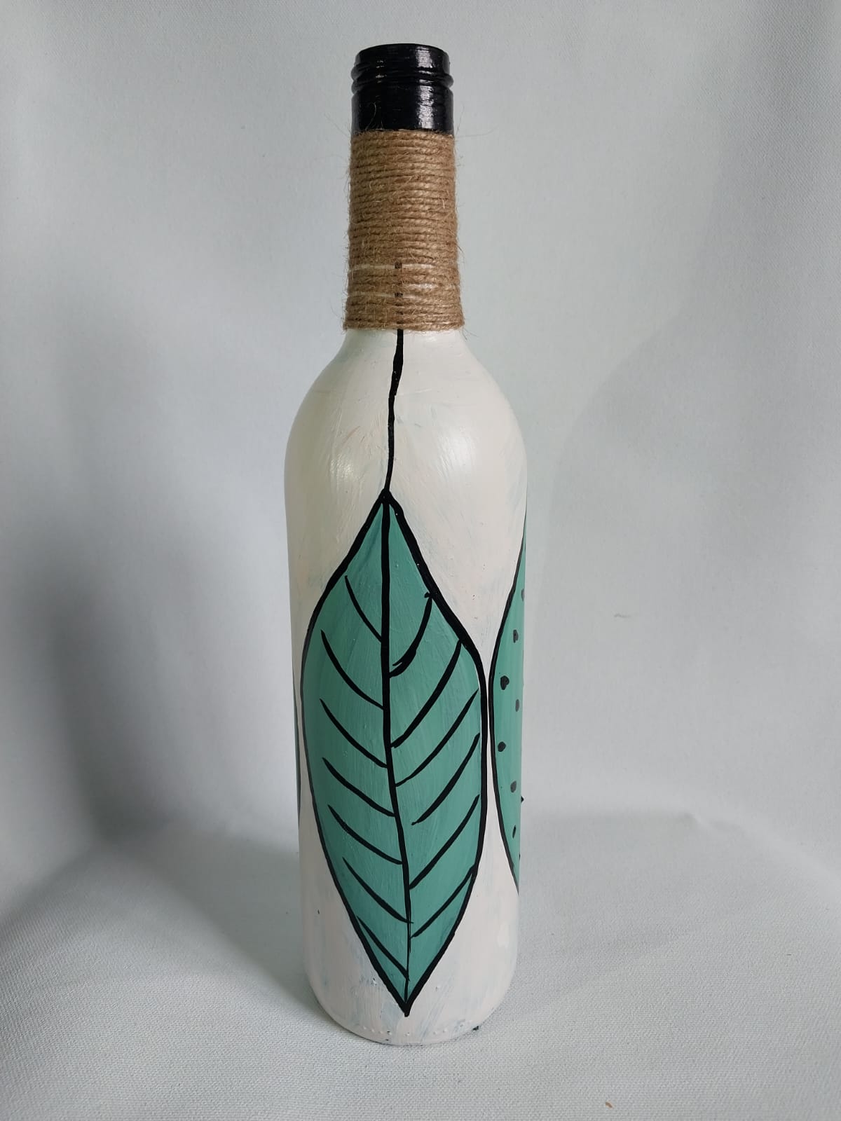 Hand Painted Glass Vase
