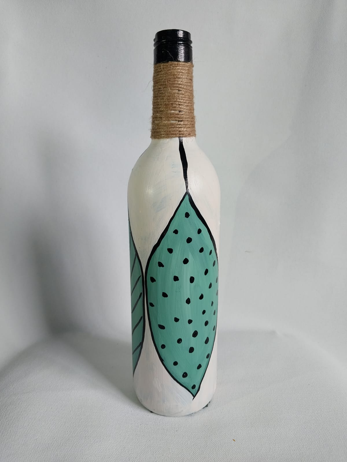 Hand Painted Glass Vase