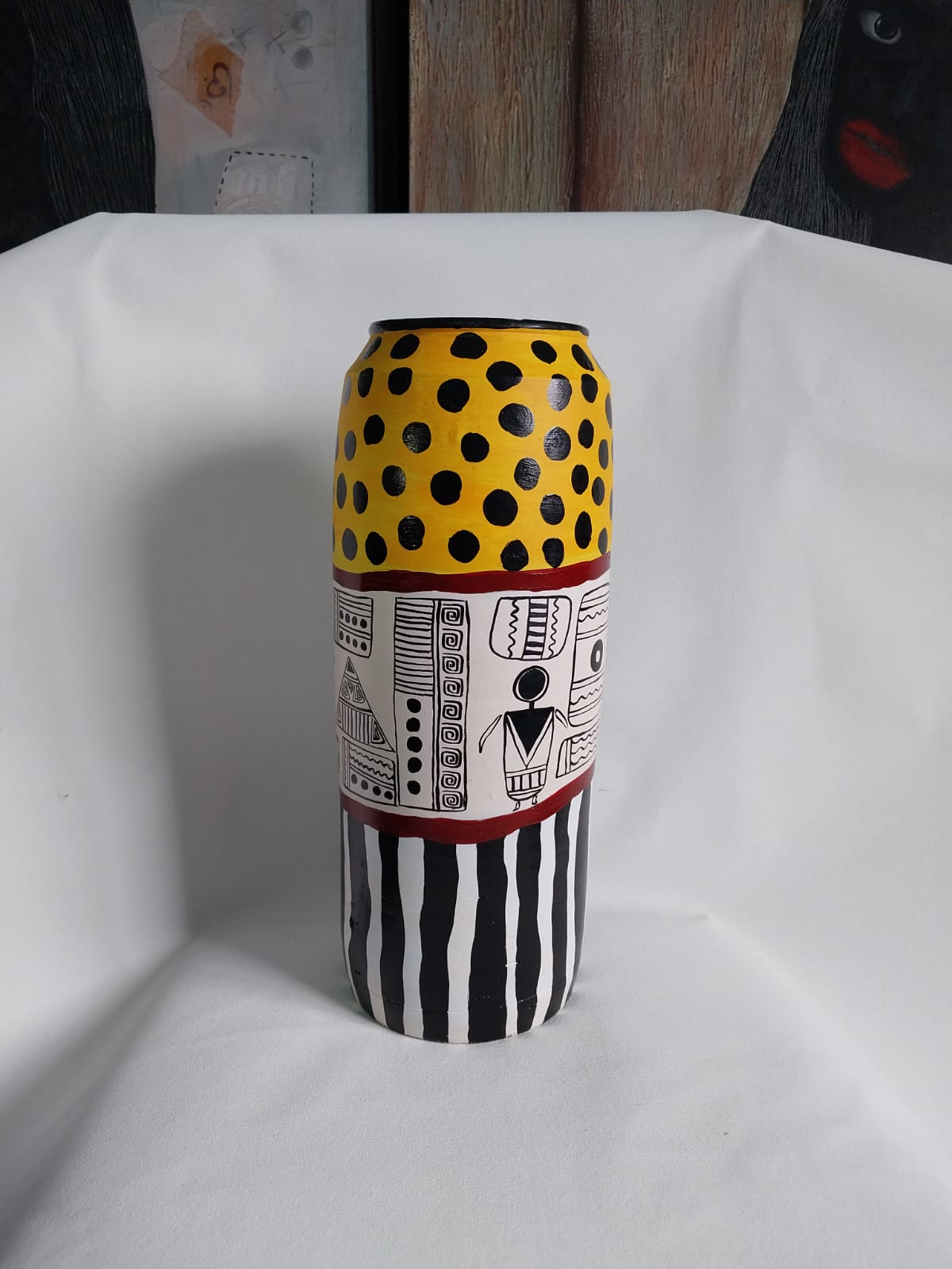 Hand Painted Earthen Vase