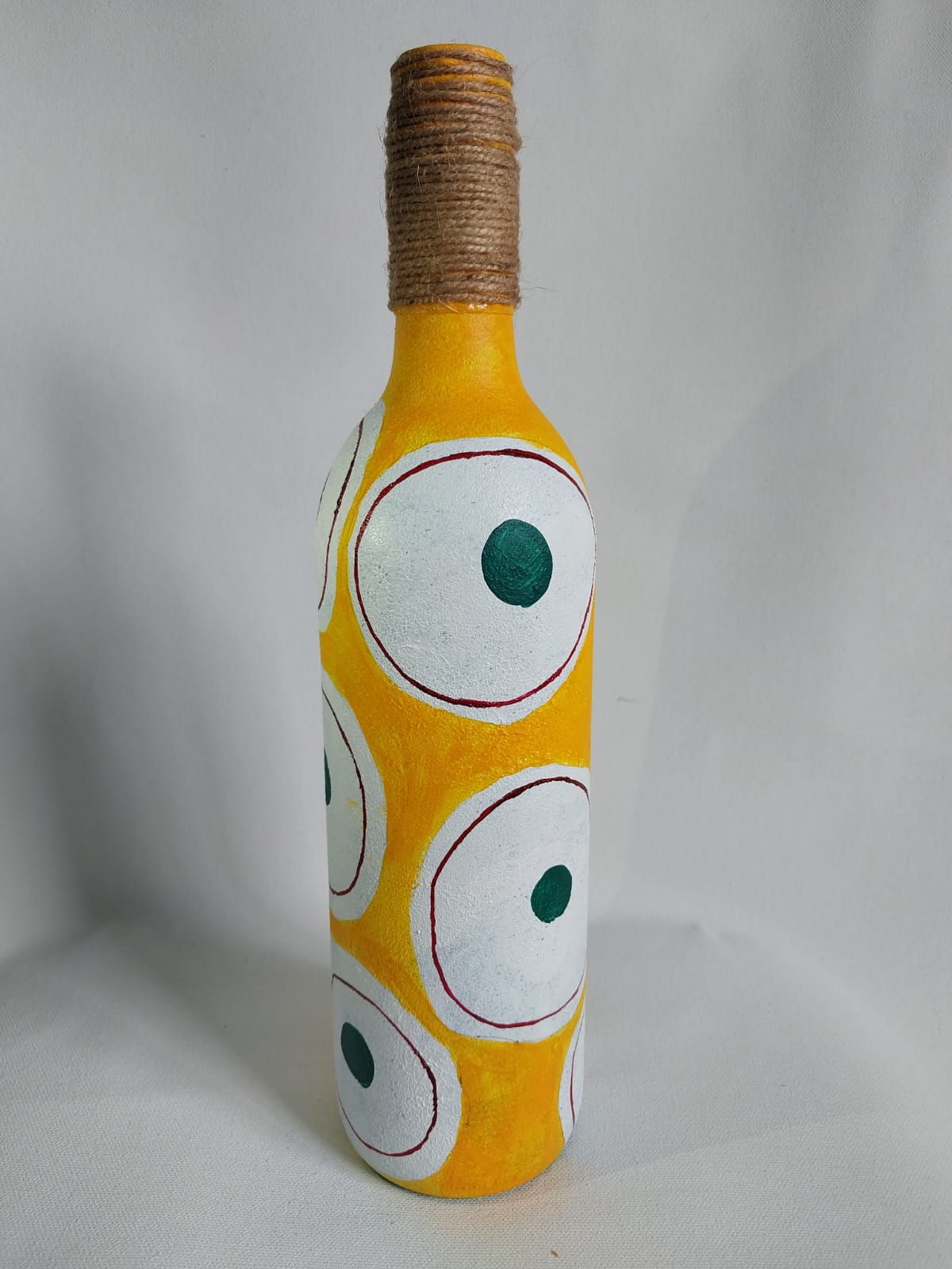 Hand Painted Glass Vase