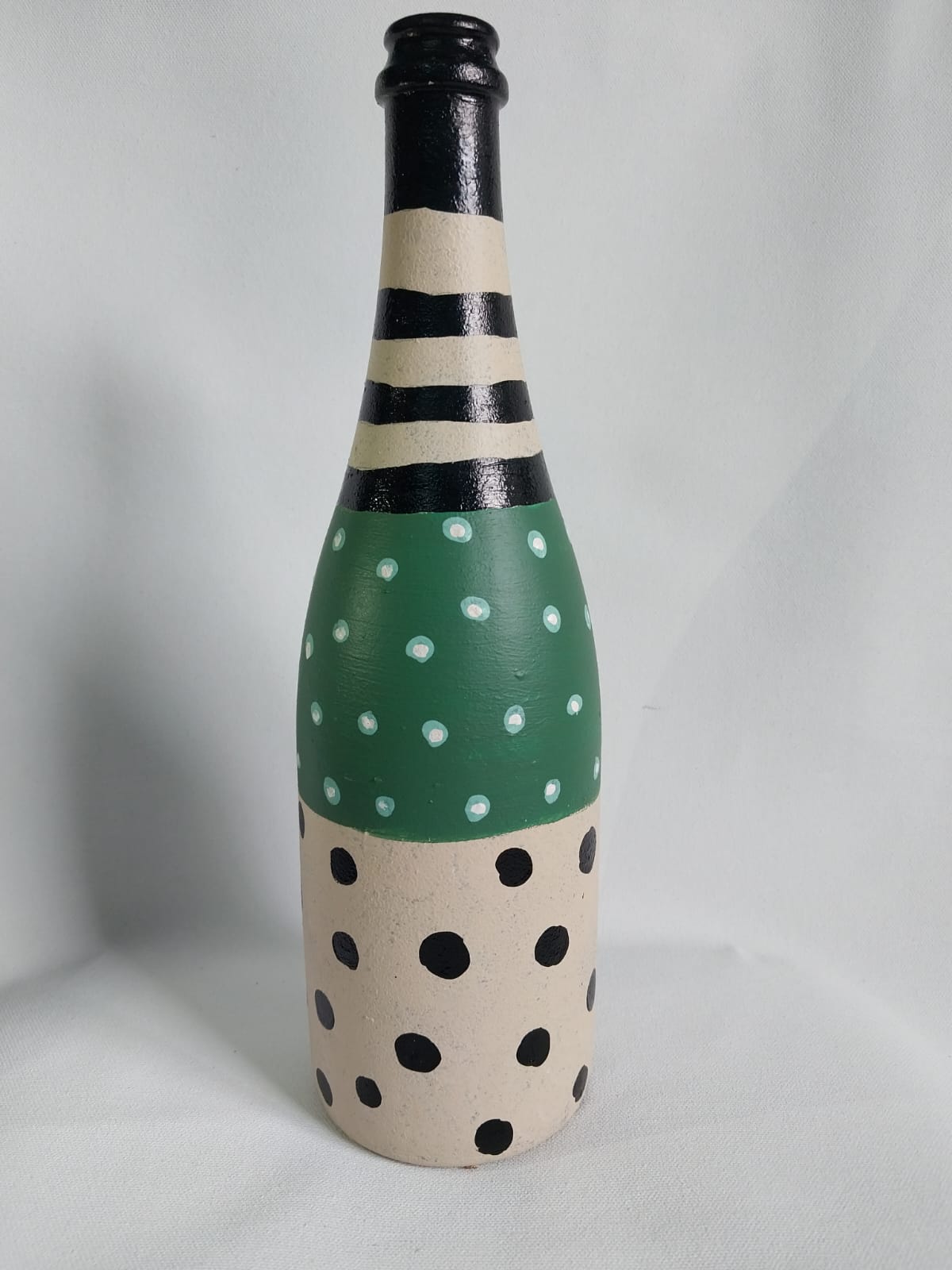 Hand Painted Glass Vase