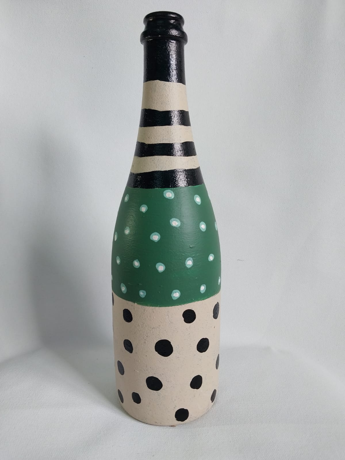 Hand Painted Glass Vase