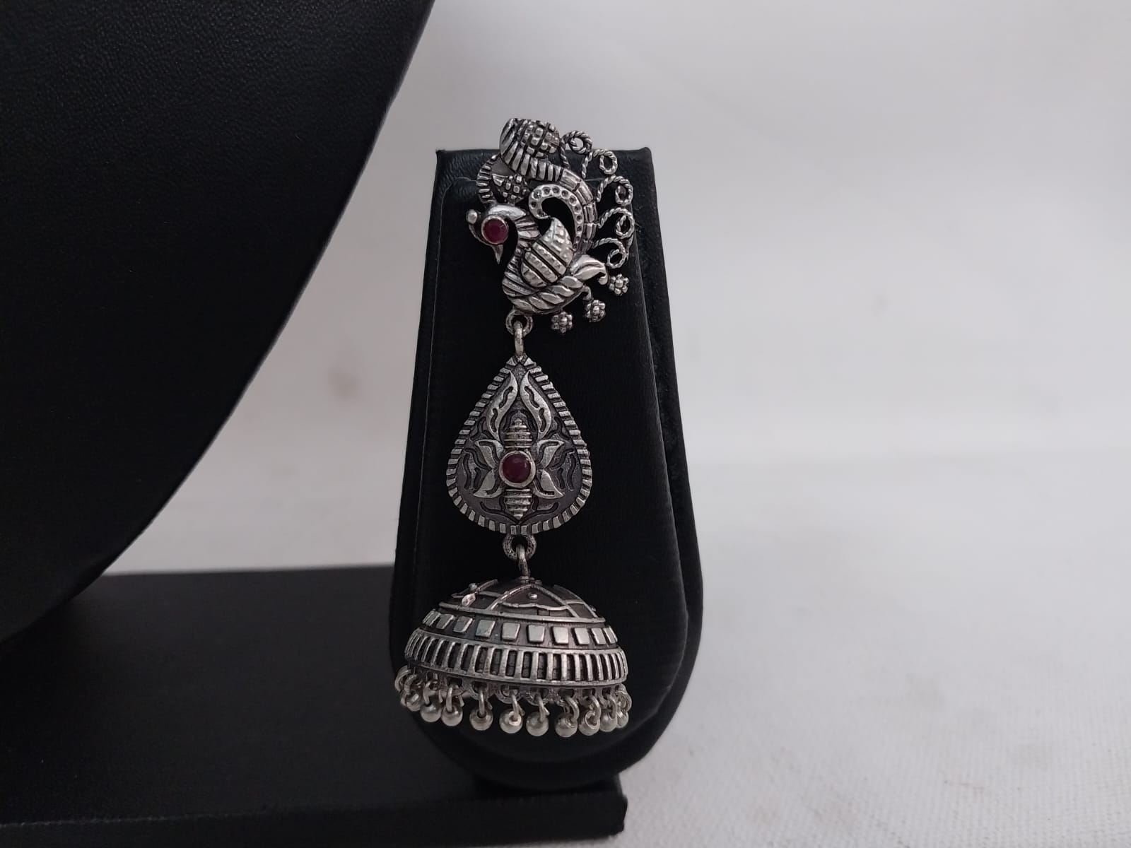 Oxidized German Silver Earrings