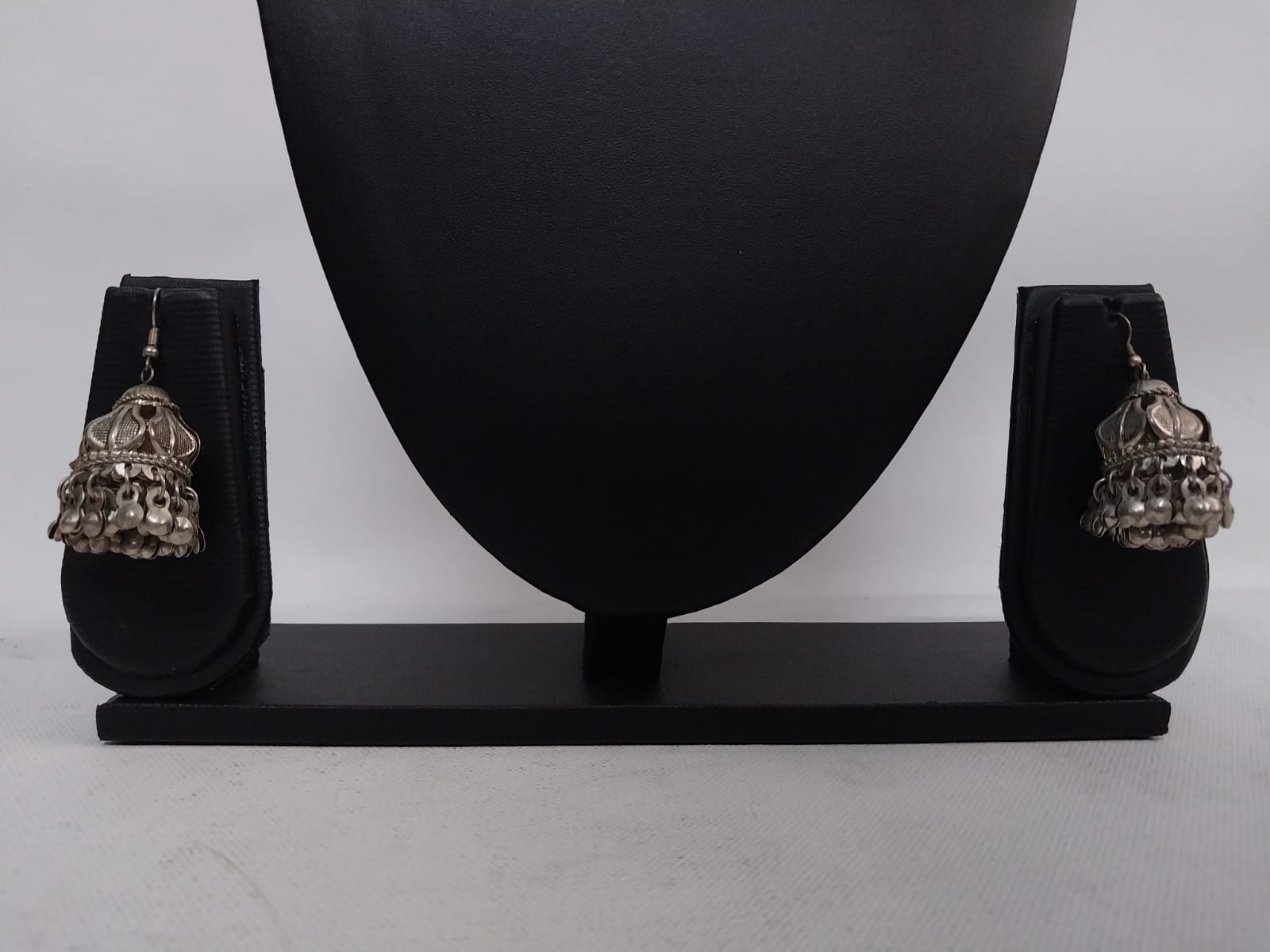 Oxidized Silver Earrings