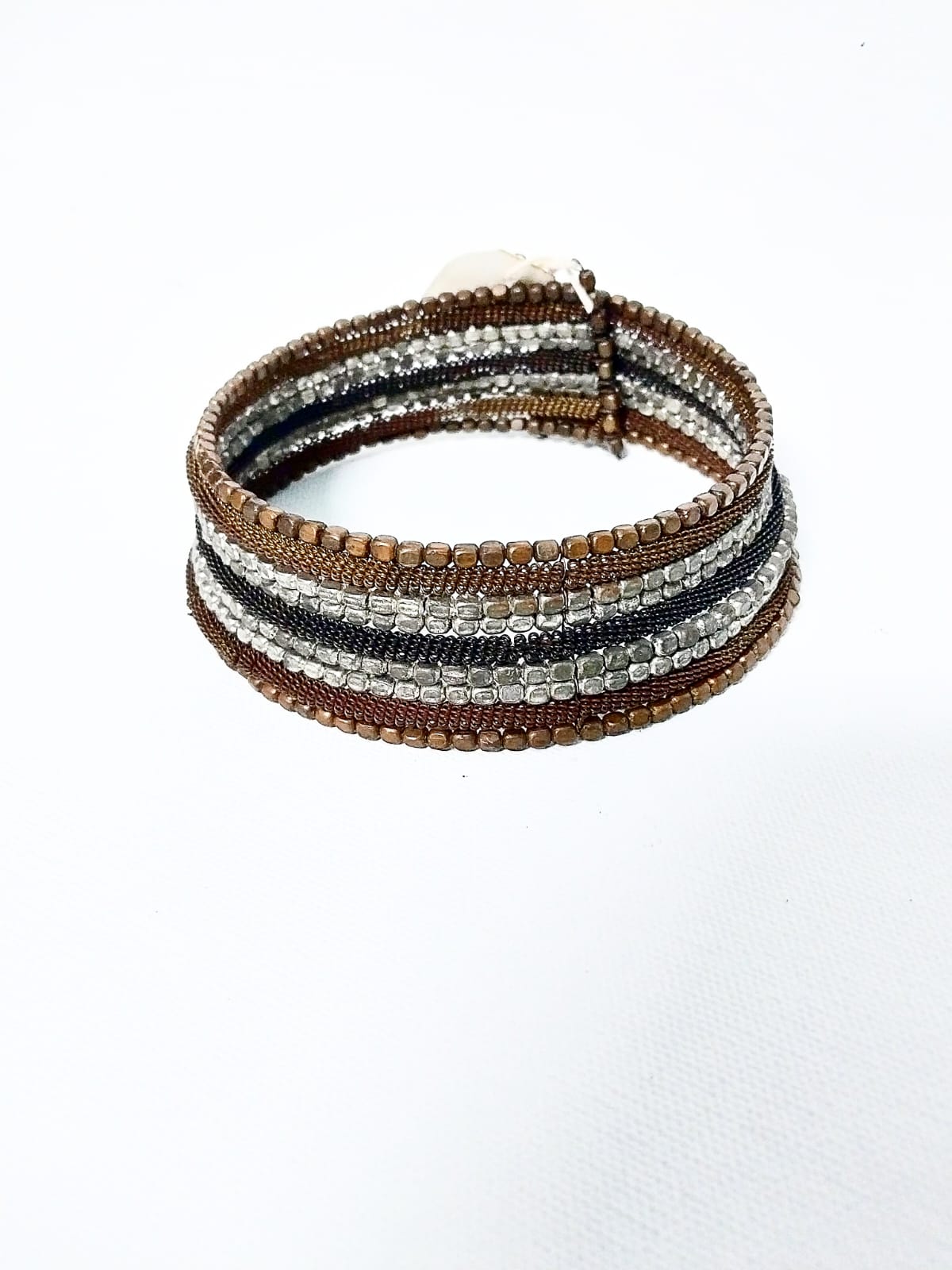 Artisanal Fusion: Dokra and Oxidized Silver Necklace