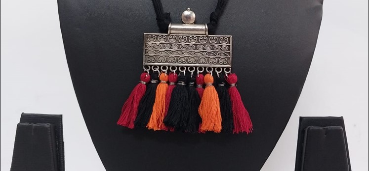 Oxidized Silver Necklace