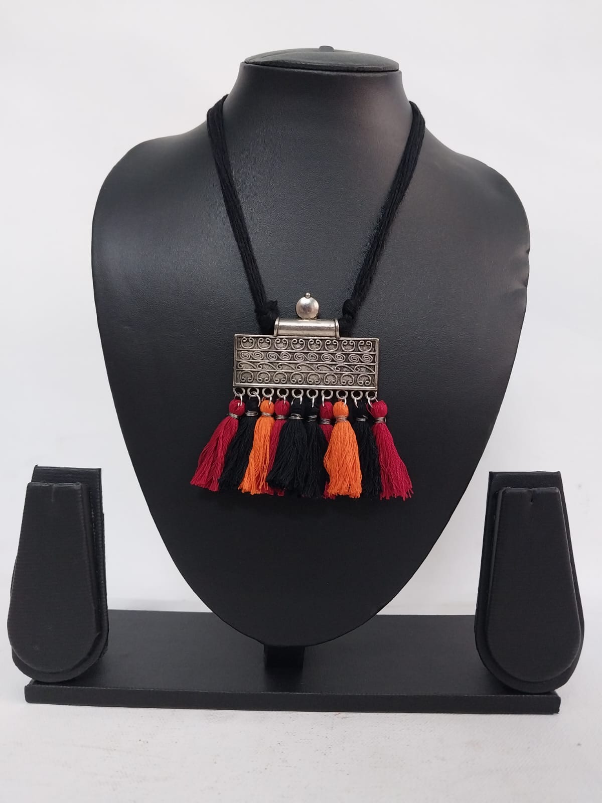 Oxidized Silver Necklace