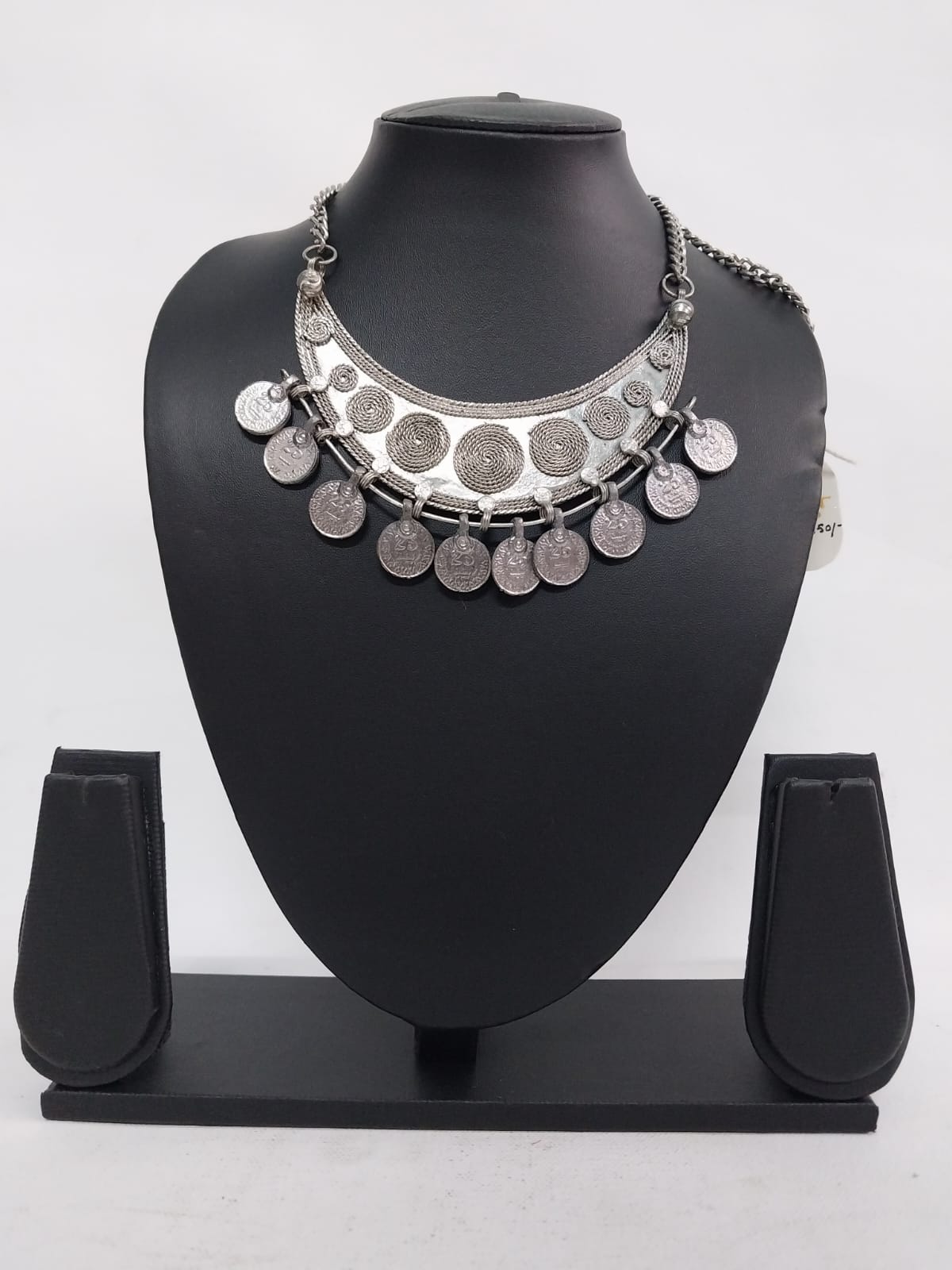 Oxidized Silver Necklace