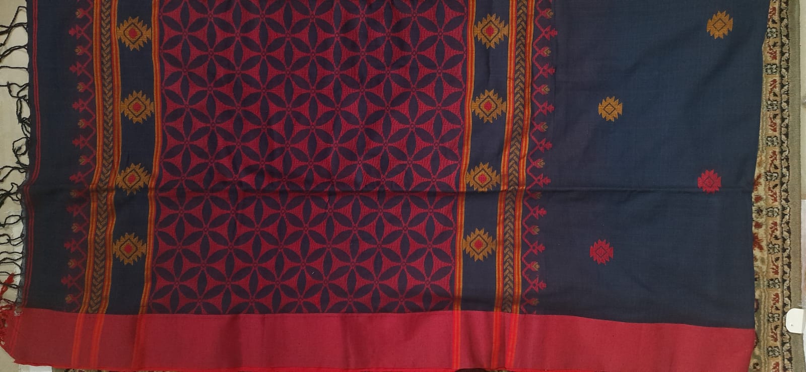 Handloom Khadi Cotton with Woven Design